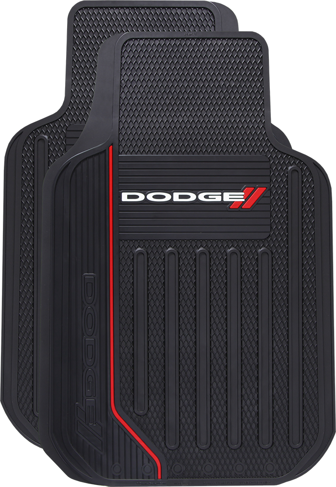 "Dodge" Logo 2-Pc Universal Front Elite Floor Mats "Dodge" Logo 2-Pc Universal Front Elite Floor Mats